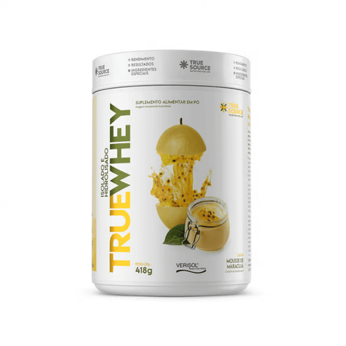 TrueWhey Hidro 418g TrueSource Mousse de Maracujá TrueWhey Hidro 418g TrueSource Mousse de Maracujá