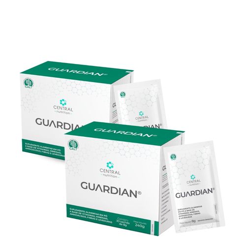 Kit 2 Guardian Aminoácidos Probióticos 30 Sachês Central Nutrition SemSabor