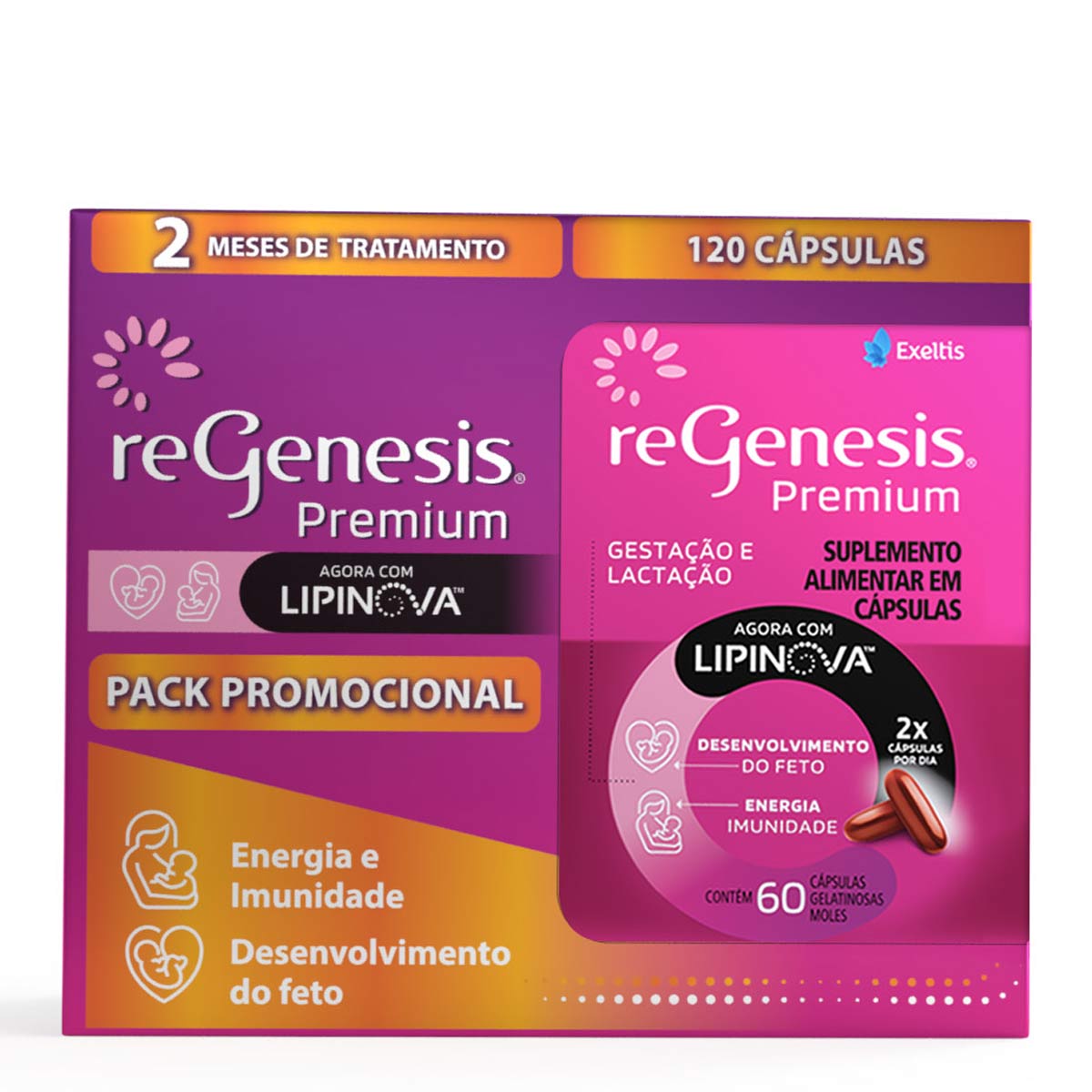 Suplemento Alimentar ReGenesis Premium 120 cápsulas