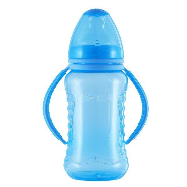Mamadeira Kuka Aquarela Big Orto Com Alça Azul 330ml