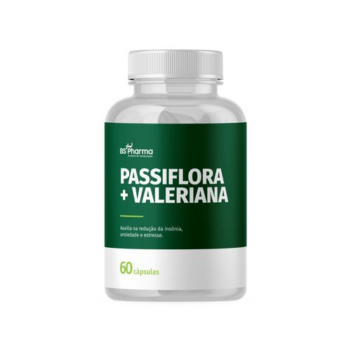 Passiflora 250 mg + Valeriana 50 mg 60 Cápsulas