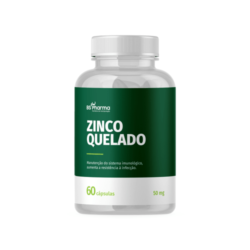 Zinco Quelado 50 mg 60 Cápsulas