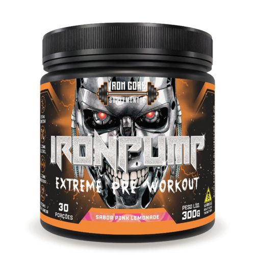 IronPump Extreme Pré-Treino 300g Sabor Pink Lemonade Iron Core