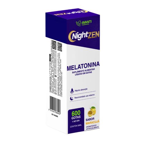 Nightzen Calmante Noturno - Melatonina 0,21mg 30ml - Avanti Supplements Nightzen Calmante Noturno - Melatonina 0,21mg 30ml - Avanti Supplements