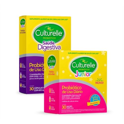 Kit Suplemento Alimentar Culturelle 30 saches + Culturelle SD 30cps Kit Suplemento Alimentar Culturelle 30 saches + Culturelle SD 30cps