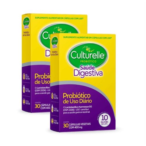 Kit Suplemento Alimentar Culturelle Probiótico SD30cps + Culturelle Probiótico SD30cps Kit Suplemento Alimentar Culturelle Probiótico SD30cps + Culturelle Probiótico SD30cps