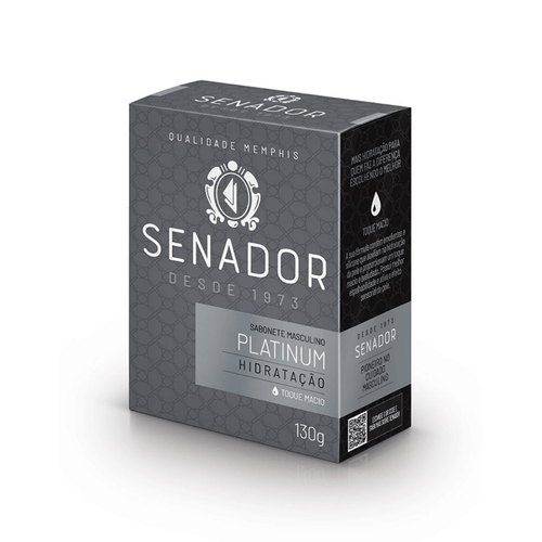 Kit c/9 Sabonete Senador Platinum 130g