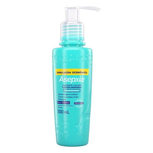 Kit c/9 Sabonete Líquido Asepxia Limpeza Profunda 300ml