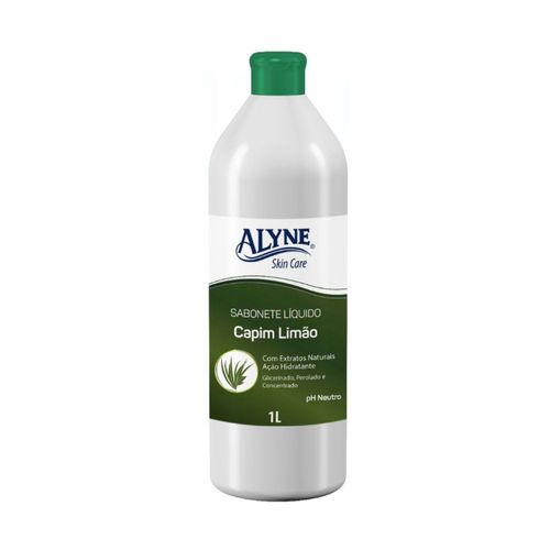 Kit c/9 Sabonete Liquido Alyne 1L Capim Limão