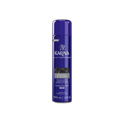 Kit c/4 Unidades de Fixador Hair Spray Karina 400ml Extra Forte
