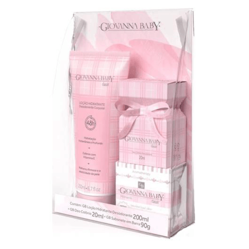 Kit c/2 Kit Giovanna Baby Classic Colônia Hidratante e Sabonete