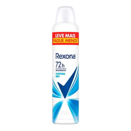 Kit c/4 Unidades de Desodorante Rexona Aero Cotton Dry 250ml