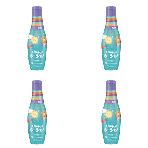 Kit c/4 Unidades de Desodorante Colônia Xerinho Bebê 225ml