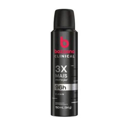 Kit c/4 Unidades de Desodorante Aerosol Bozzano Clinical 94g Clean