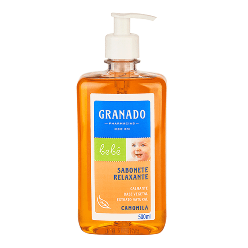 Kit c/4 Sabonete Líquido Bebê Camomila Granado 500ml