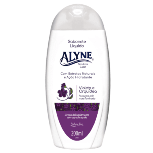 Kit c/4 Sabonete Líquido Alyne Violeta E Orquidea 200ml