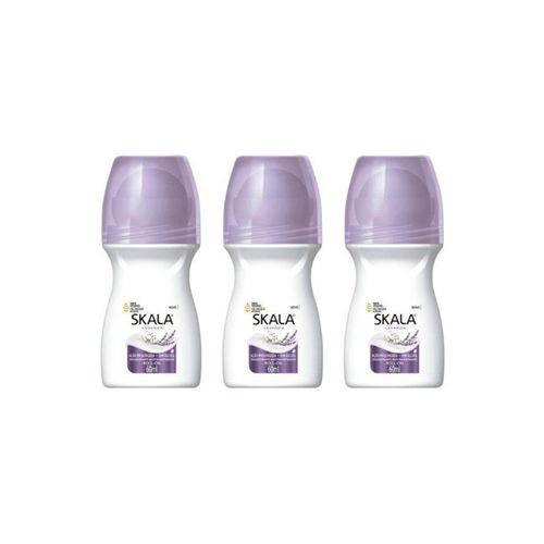 Kit c/3 Unidades de Desodorante Rollon Skala 60ml Lavanda