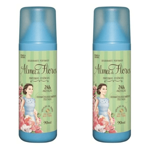 Kit c/2 Unidades de Desodorante Spray Alma De Flores 90ml