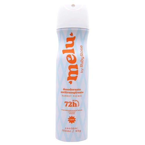 Kit c/2 Unidades de Desodorante Aerosol Sunset Picnic Melu Rr68011 Ruby Rose