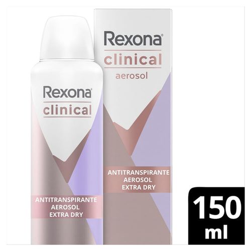 Kit c/2 Unidades de Desodorante Rexona Aero Clinical Extra Dry 150ml