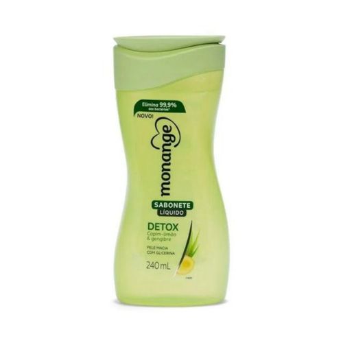Kit c/2 Sabonete Liquido Monange 240ml Detox