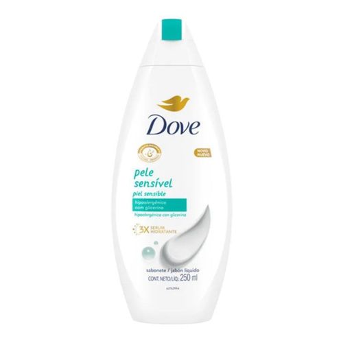 Kit c/2 Sabonete Líquido Dove 250ml Pele Sensivel