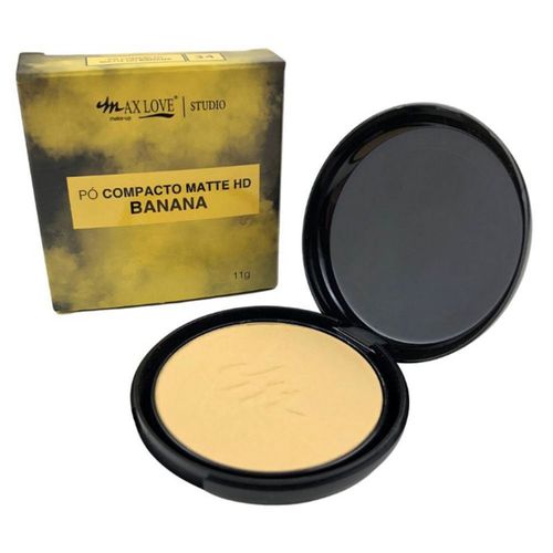 Kit c/2 Pó Compacto Mattte Hd-Br Banana 34 Max Love