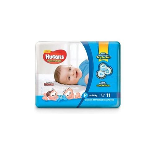 Kit 2 Fraldas Disney Tripla Regular (P) c/11 Unidades cada