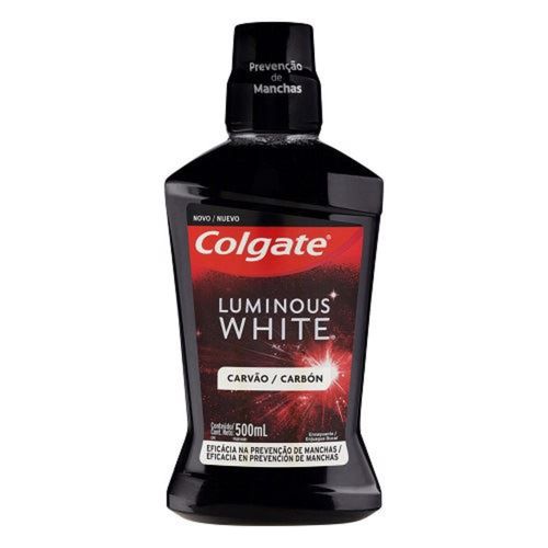 Enxaguante Bucal Colgate Luminous White Carvão Zero Alcool 500ml