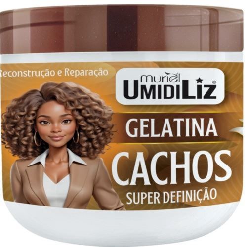Gelatina Muriel Umidiliz Super Definição Cachos Óleo De Coco 500g