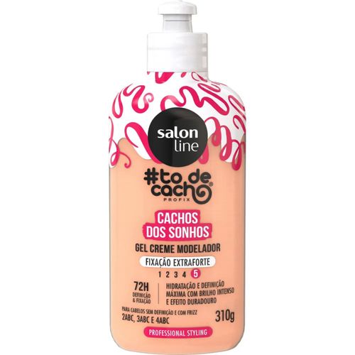 Gel Creme Modelador Salon Line #todecacho Cachos dos Sonhos Fixação Extraforte 310g
