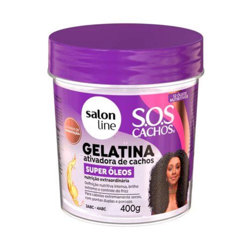 Gelatina Salon Line 400g Sos Super Óleos