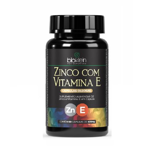 ZINCO COM VITAMINA E 400mg 60 CAPSULAS BIOKLEIN ZINCO COM VITAMINA E 400mg 60 CAPSULAS BIOKLEIN