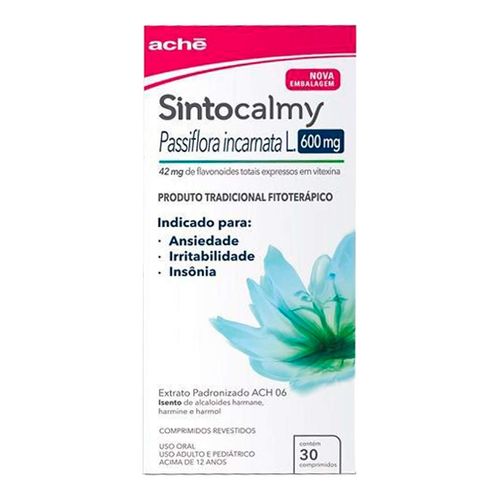 Fitoterápico Sintocalmy 600Mg 30 Comprimidos Revestidos
