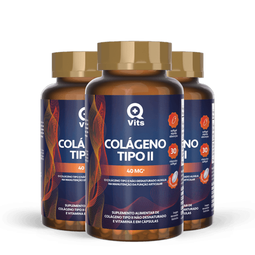KIT COLAGENO TIPO II 40MG Q+VITS 90 CAPSULAS