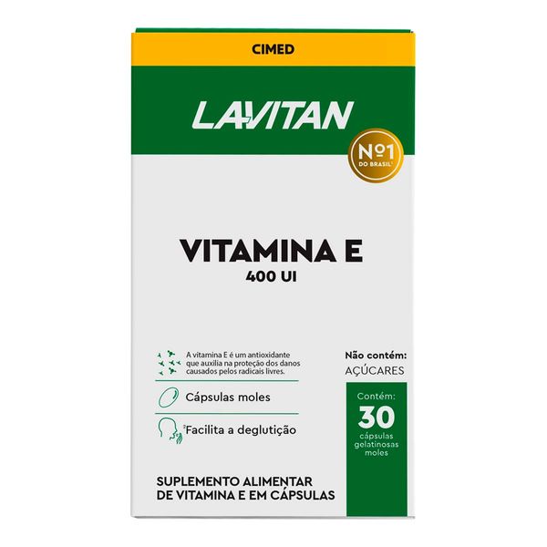 Vitamina E 400UI Lavitan 30 Cápsulas