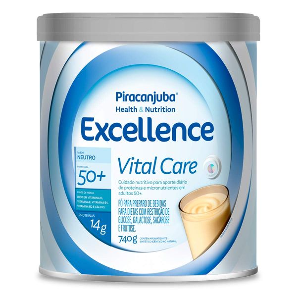 Complemento Alimentar Piracanjuba Excellence Vital Care 50+ 740g