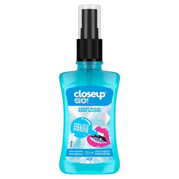 Enxaguante Bucal Closeup Go! Ice Zero Álcool 35ml Spray