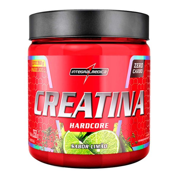 Creatina Integralmedica Hardcore Sabor Limão 350g