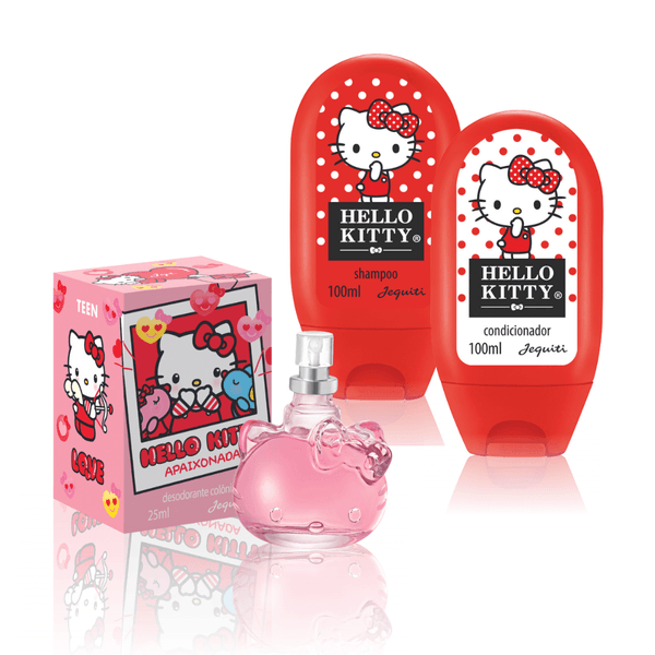 Kit Hello Kitty Colônia 25 ml + Cabelos 100 ml 1 un