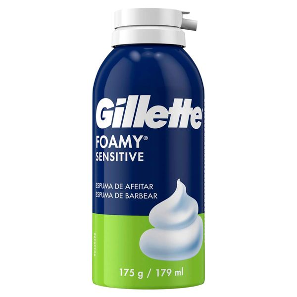 Espuma de Barbear Gillette Foamy Sensitive 175g