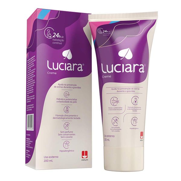 Creme Luciara de Tratamento Preventivo Contra as Estrias para Gestante 200ml