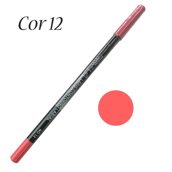 Lápis Para Lábios Contorno Labial Pink 21 12