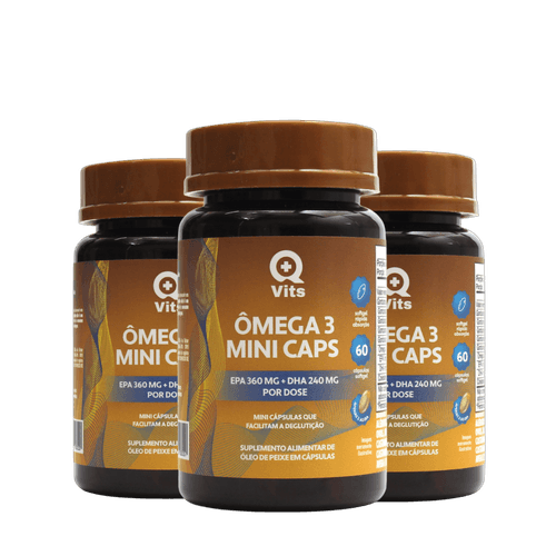 KIT OMEGA 3 MINI CAPS DHA 360MG EPA240MG Q+VITS 180 CAPSULAS
