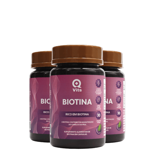 KIT BIOTINA Q+VITS 90 CAPSULAS