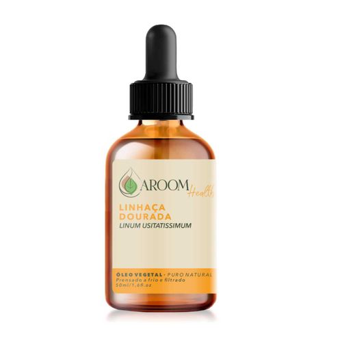 Óleo vegetal de Linhaça Dourada 100% puro natural - 50 ml