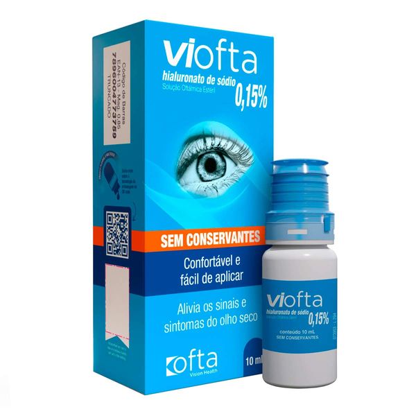 Colírio Lubrificante Viofta 0,15% 10ml