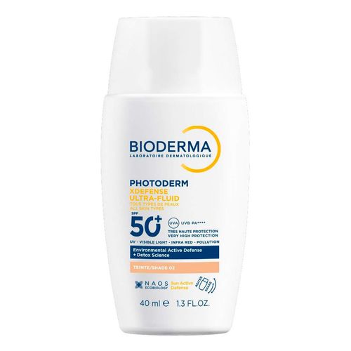 Protetor Solar Facial Com Cor 02 Fps 60 Bioderma Photoderm Xdefense Ultra-Fluid Caixa 40Ml