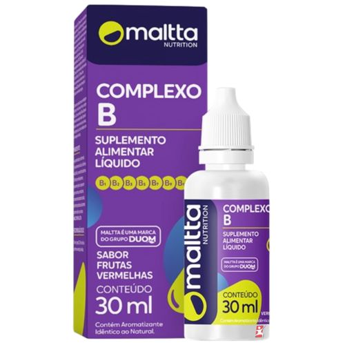 COMPLEXO B 7 VITAMINAS GOTAS 30ML FRUTAS VERMELHAS – MALTTA NUTRITION COMPLEXO B 7 VITAMINAS GOTAS 30ML FRUTAS VERMELHAS – MALTTA NUTRITION