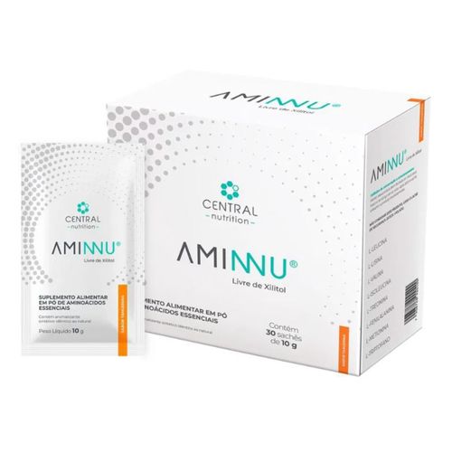 Kit 2 AMINNU® - Sem Xilitol - 10g 60 Sachês - Tangerina Kit 2 AMINNU® - Sem Xilitol - 10g 60 Sachês - Tangerina